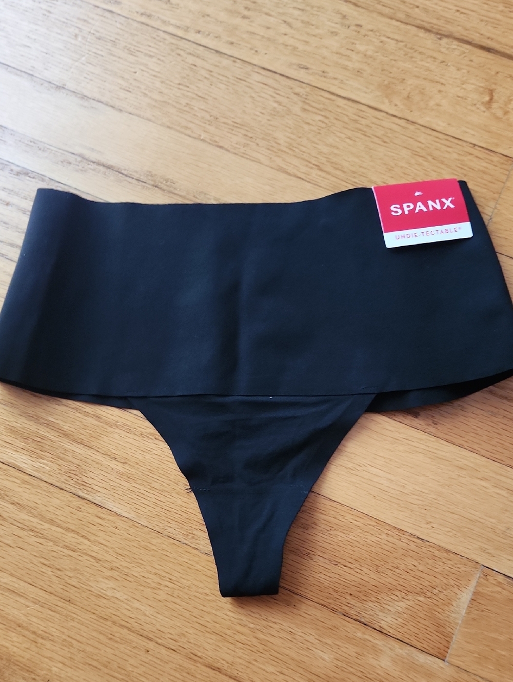 SPANX Black Invisible Waistband Thong